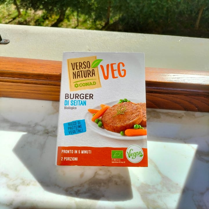 review photo of Verso Natura Conad Veg Burger Di Seitan Biologico shared by @fede14 on 04 Sep 2022 - review