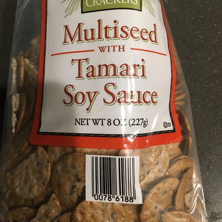 photo of Trader Joe's Multiseed Tamari Soy rice crackers shared by @sedahere on  31 May 2021 - review