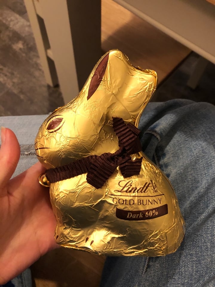photo of Lindt Gold Bunny Dark Chocolate  shared by @hannahlucas on  05 Apr 2020 - review