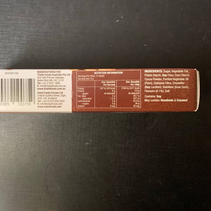 photo of Eskal Wafer Rolls shared by @frogusvegan on  02 Mar 2021 - review