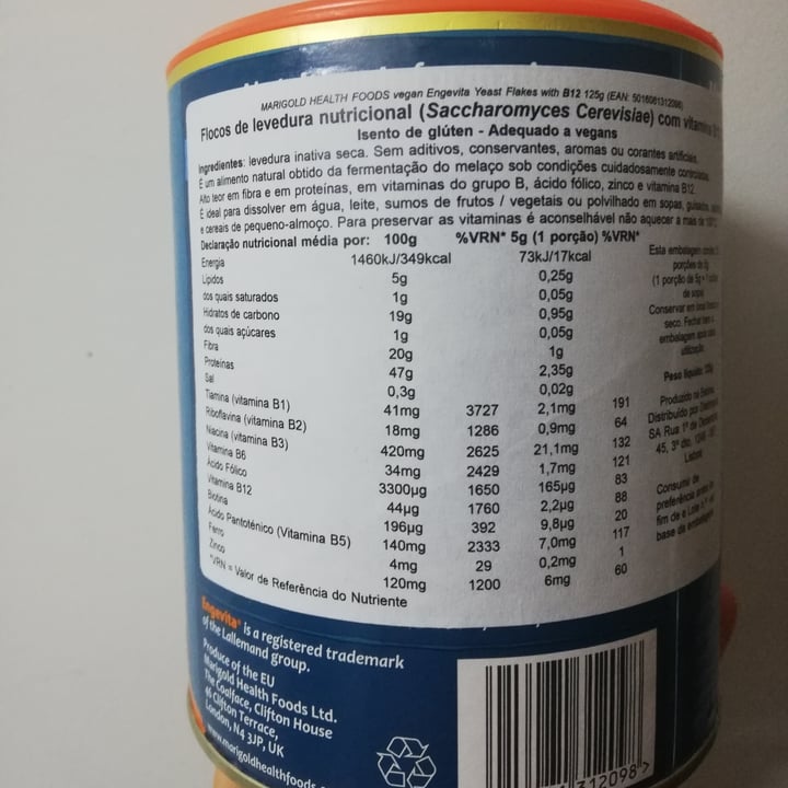 review photo of Marigold Health Foods Nutritional yeast flakes with B12 shared by @loveallanimals- on 03 May 2021 - review