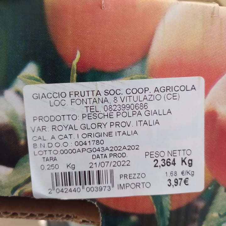 photo of giaccio frutta pesche gialle shared by @alexxxxxx on  23 Jul 2022 - review