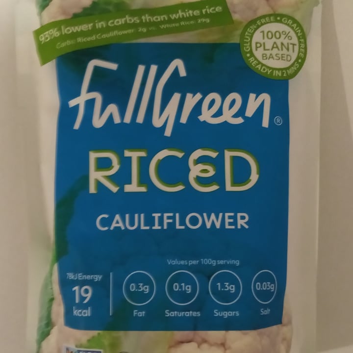 review photo of Fullgreen Riced Cauliflower shared by @aoifemcveigh on 23 Dec 2021 - review