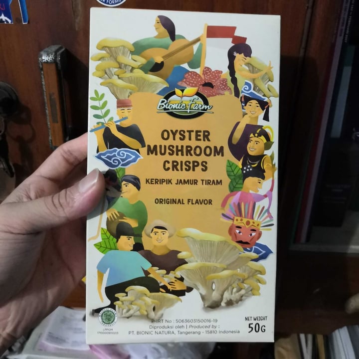 photo of Bionic Farm Oyster Mushroom Crisps shared by @sendysuwito on  26 Dec 2019 - review