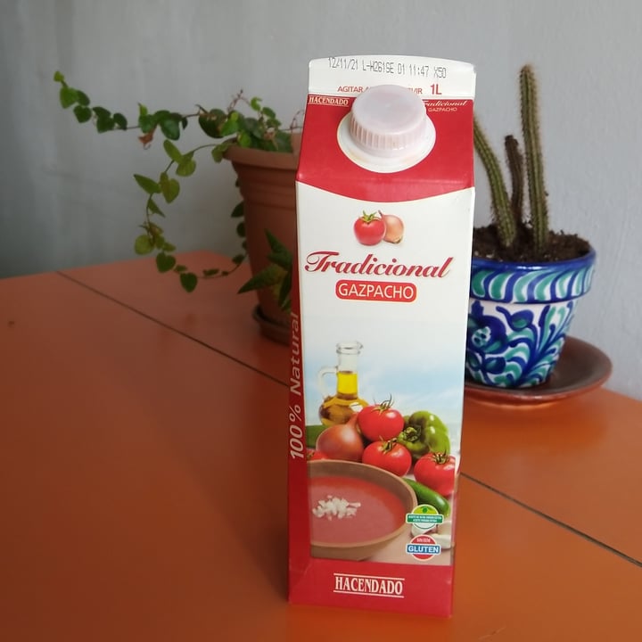 photo of Hacendado Gazpacho Tradicional shared by @alasparavolar on  25 Sep 2021 - review