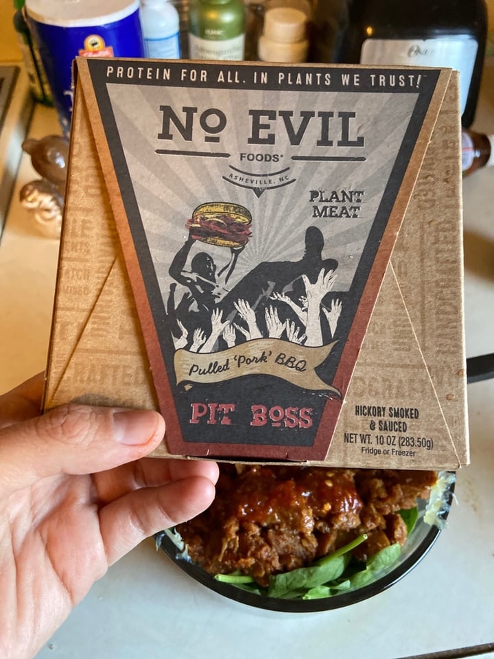 photo of No Evil Foods Pulled Pork BBQ shared by @paogav on  26 Apr 2020 - review