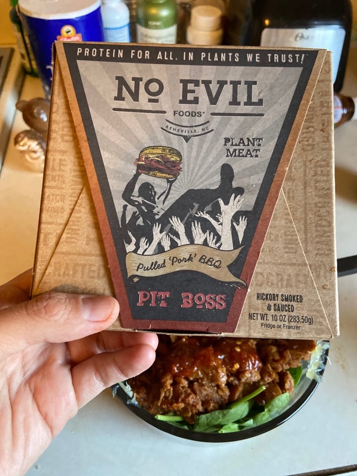 review photo of No Evil Foods Pulled Pork BBQ shared by @paogav on 26 Apr 2020 - review