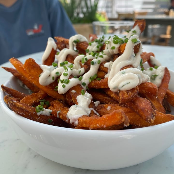 review photo of BASIC KITCHEN Sweet Potato Fries w/ Cashew Ranch & Chives shared by @radison on 28 Jun 2020 - review