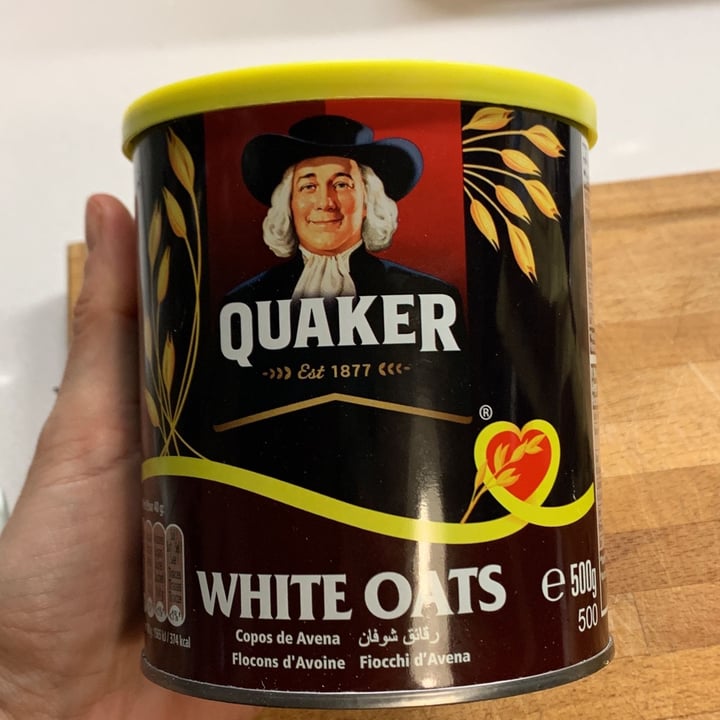 photo of Quaker White oats shared by @paolabassoli on  13 Mar 2022 - review