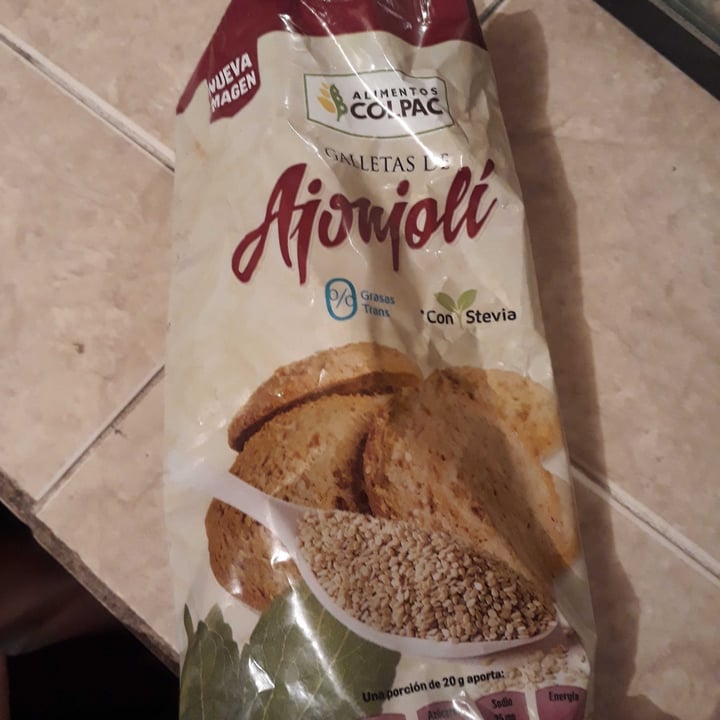 photo of Alimentos Colpac Galletas de Ajonjolí shared by @yamileth13 on  29 Oct 2020 - review