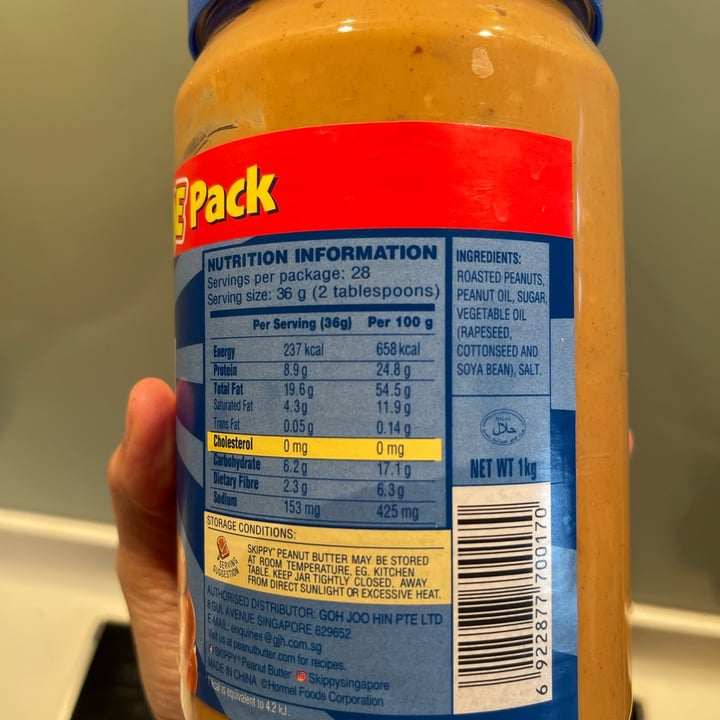 photo of Skippy Chunky Peanut Butter shared by @carachew on  04 Jan 2022 - review