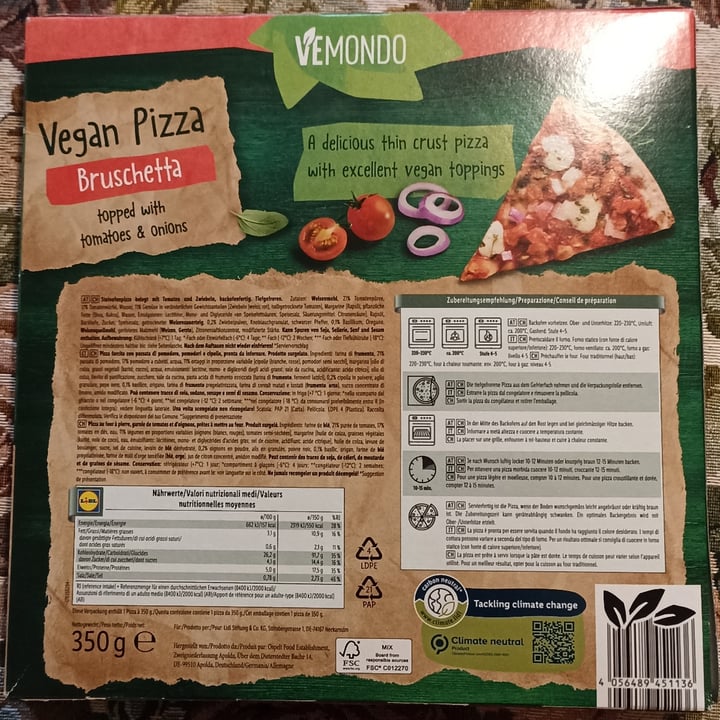 review photo of Vemondo Vegan Pizza Bruschetta shared by @isa94 on 10 Apr 2022 - review