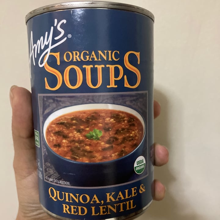 photo of Amy’s Amy’s Quinoa, Kale and Red Lentil Soup shared by @veganjewelsnyc on  17 Feb 2021 - review