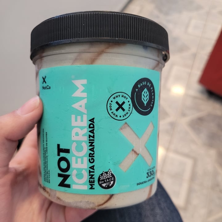 review photo of NotCo Not Ice Cream Menta Granizada shared by @matuvlllb on 24 Oct 2022 - review