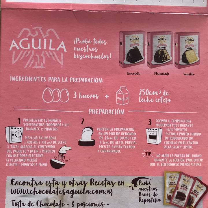 photo of Aguila Bizcochuelo Sabor Chocolate shared by @vegandann on  28 Oct 2022 - review