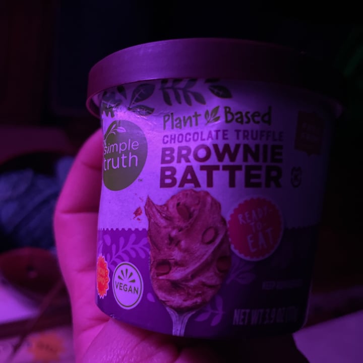 photo of Simple Truth Plant Based Chocolate Truffle Brownie Batter shared by @boochi on  23 Jan 2021 - review