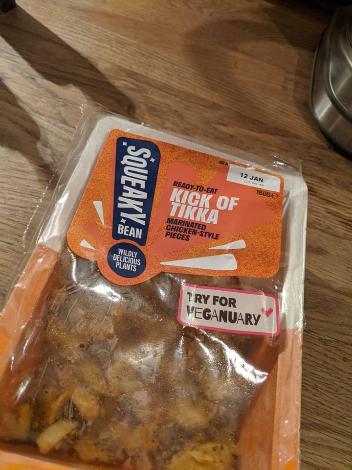 photo of Squeaky Bean Kick Of Tikka shared by @papalovesvegan on  05 Jan 2020 - review