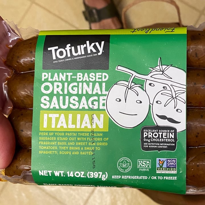 photo of Tofurky Plant-based Sausages Italian shared by @alexandrasolum on  27 Jul 2021 - review