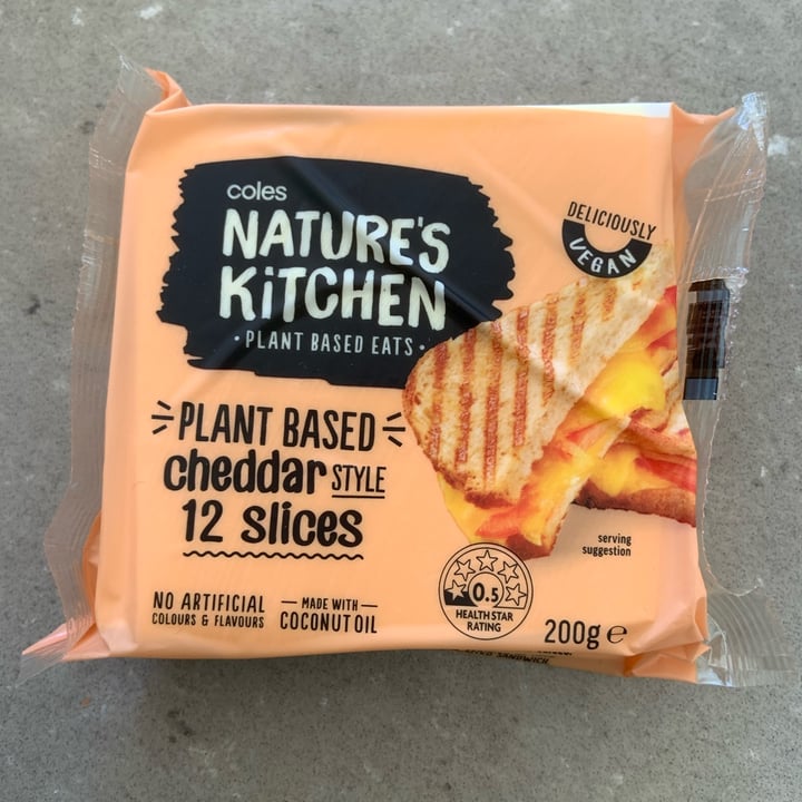 photo of Coles Nature's Kitchen Cheddar style 12 slices shared by @justlyn3 on  05 Nov 2021 - review