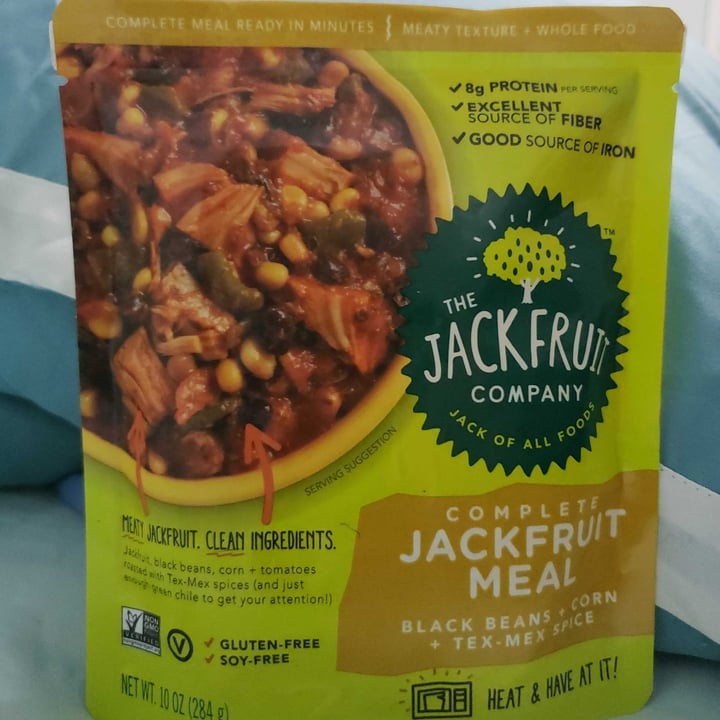 photo of The Jackfruit Company Complete Jackfruit Meal Black Beans + Corn + Tex-Mex Spice shared by @fatherveg on  23 Dec 2020 - review