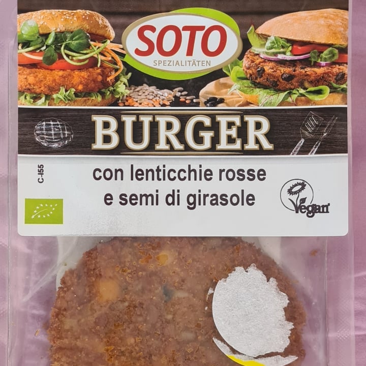 photo of Soto Burger con lenticchie rosse e semi di girasole shared by @mikey123 on  11 Jun 2021 - review