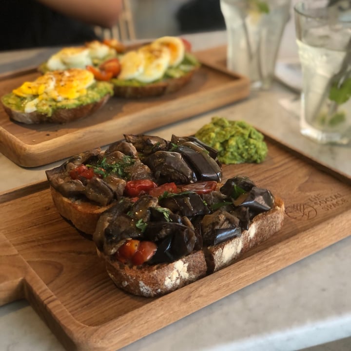 review photo of The Social Space Roasted Eggplant + Miso Dressing shared by @belleeats on 25 May 2022 - review