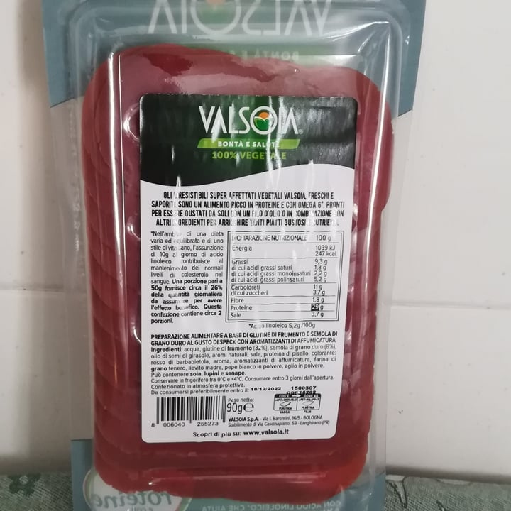 review photo of Valsoia Affettato gusto speck shared by @creuzadema on 21 Oct 2022 - review