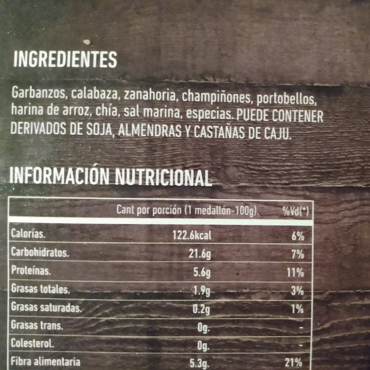 photo of Mundo Vegetal Hamburguesa De Garbanzos Hongos Quinoa Y Calabaza shared by @merysch on  08 Apr 2021 - review