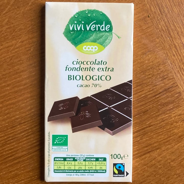 photo of Vivi Verde Coop Cioccolato fondente 70% shared by @francescaballetti on  30 Mar 2022 - review