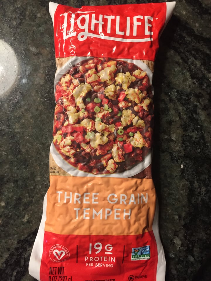 review photo of Lightlife Three Grain Tempeh shared by @dlouhyveg on 01 Jan 2021 - review