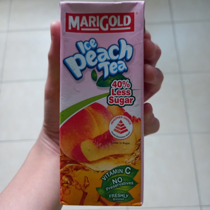 photo of Marigold Health Foods Marigold Ice Peach Tea shared by @brand0n on  10 Mar 2022 - review