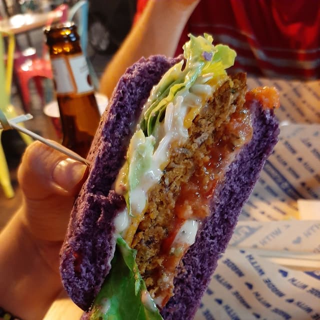 Foto do prato “Flower Burger”