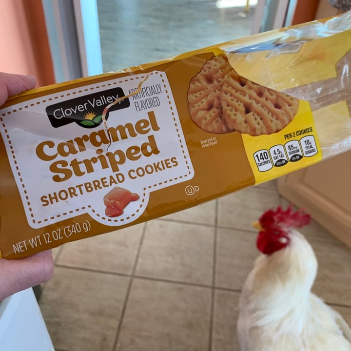 photo of Clover Valley Carmel Striped Shortbread Cookies shared by @allhess on  21 Feb 2021 - review