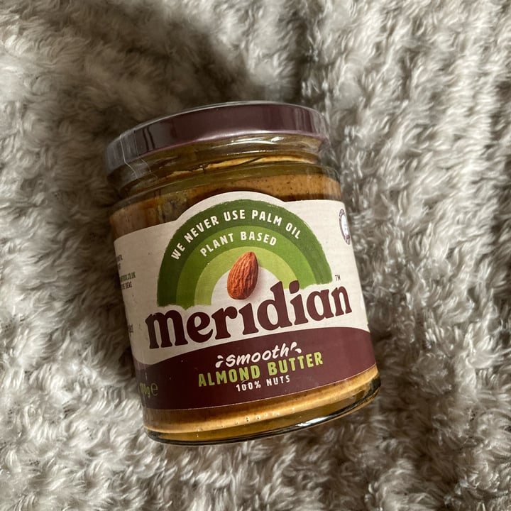 photo of Meridian Smooth Almond butter shared by @beboldandvegan on  10 Mar 2022 - review