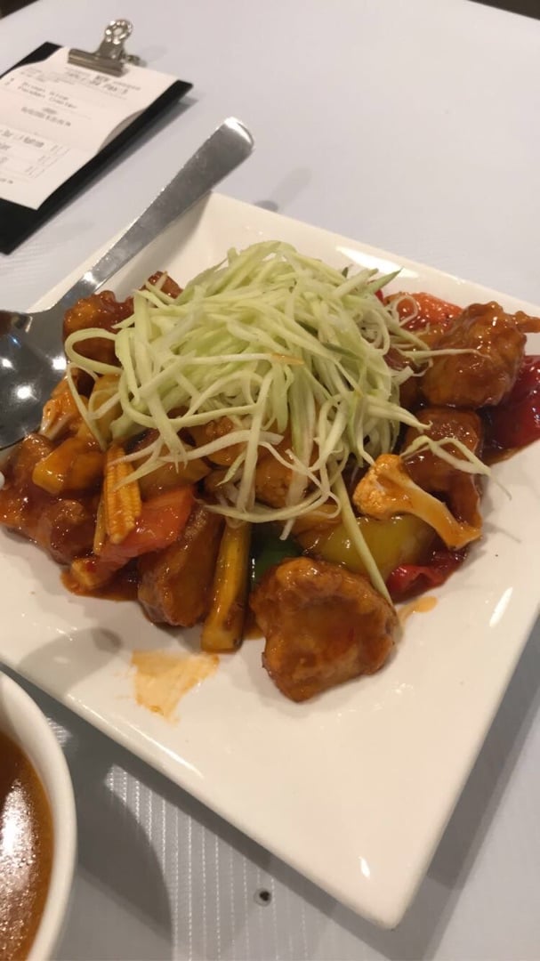 photo of Veggielicious Thai Cuisine Sweet And Sour Lions Mane Mushroom shared by @vegkai on  17 Feb 2020 - review