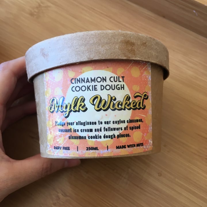 review photo of Mylk Ice Cream Cinnamon Cult Cookie Dough shared by @rissipit on 14 Feb 2022 - review
