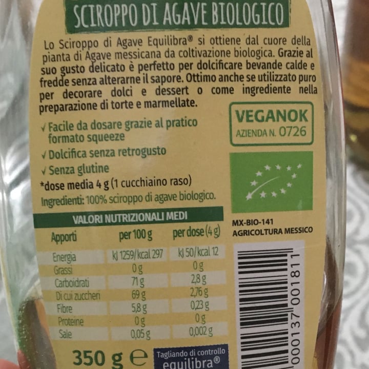 photo of Equilibra Sciroppo di Agave shared by @doris118 on  10 Mar 2022 - review