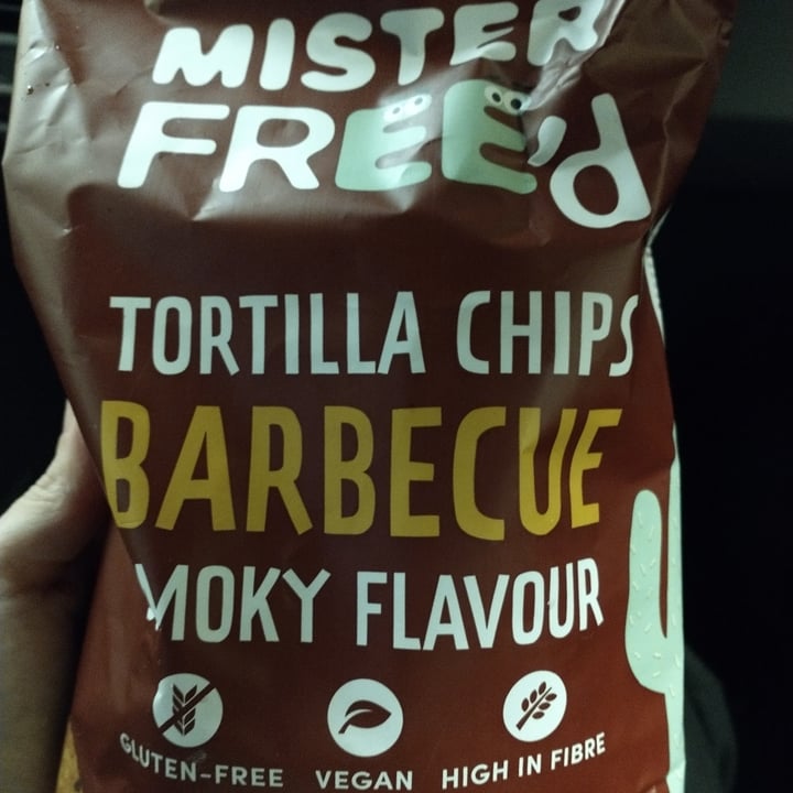 photo of Mister Free'd Tortilla Chips Barbecue Smoky Flavour shared by @veganhedgewytch on  26 Jul 2022 - review
