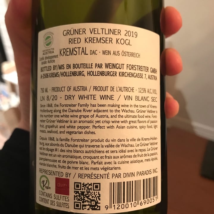 photo of Forstreiter Wine shared by @sabsch on  07 Nov 2021 - review