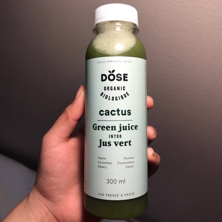 review photo of Dose organic Cactus – Organic cold pressed juice shared by @happyvegangirl on 27 Oct 2021 - review