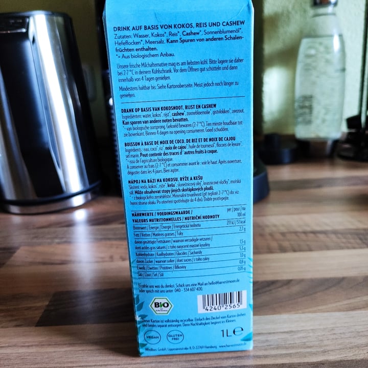 photo of Harvest Moon Milk Alternative shared by @veganzelle on  18 Feb 2022 - review