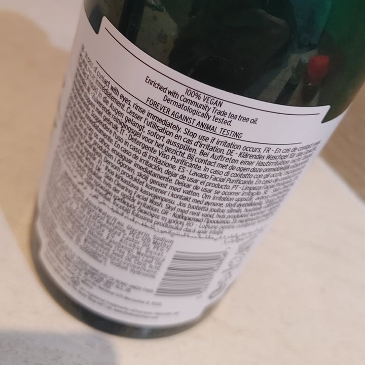 photo of The Body Shop Tea Tree Facial Wash shared by @renatonovak on  09 May 2022 - review