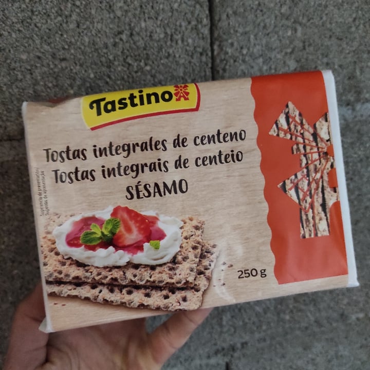 review photo of Tastino Tostas integrales de centeno y sésamo shared by @caracol on 27 Jan 2021 - review