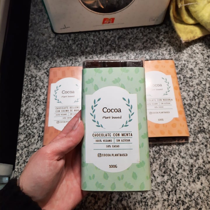 photo of Cocoa Plant Based Chocolate Con Menta shared by @vegaly on  24 Aug 2021 - review