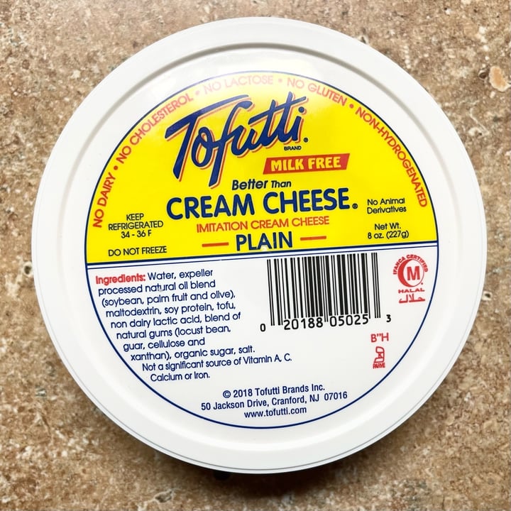 photo of Tofutti Plain Cream Cheese shared by @monikitty on  25 Oct 2022 - review