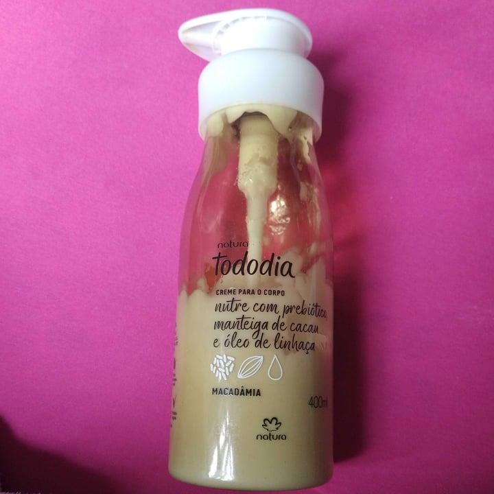 photo of Natura natura tododia creme para o corpo macadâmia shared by @maedetres on  11 May 2022 - review
