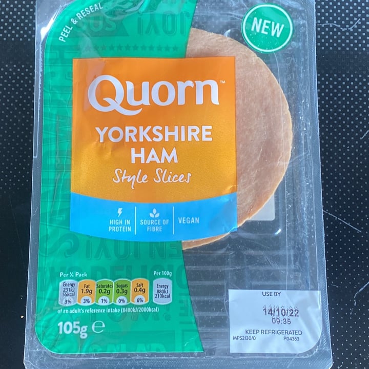 photo of Quorn Yorkshire Ham Slices shared by @kkam666 on  28 Sep 2022 - review