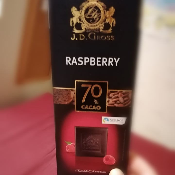 photo of J. D. Gross Raspberry Dark Chocolate 70% shared by @hennaemilia on  03 Sep 2020 - review