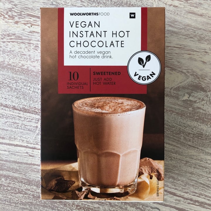 photo of Woolworths Food Vegan instant Hot Chocolate shared by @tarynsmit on  24 Nov 2020 - review