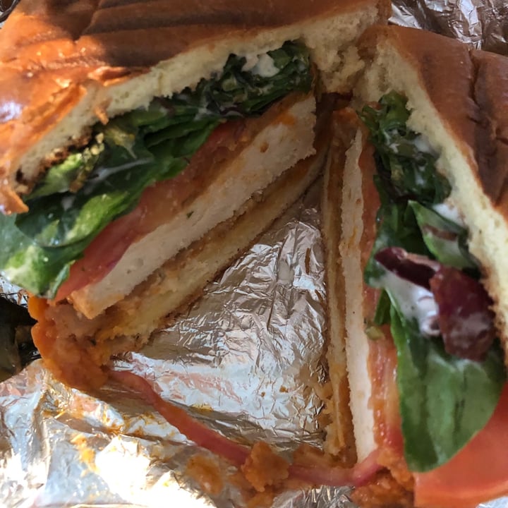photo of Savory Leaf Cafe Buffalo Chickn Sandwich shared by @allycat38 on  16 Feb 2022 - review